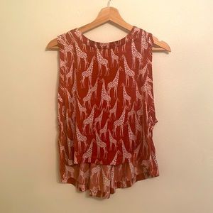 Free People 100% Silk Top
